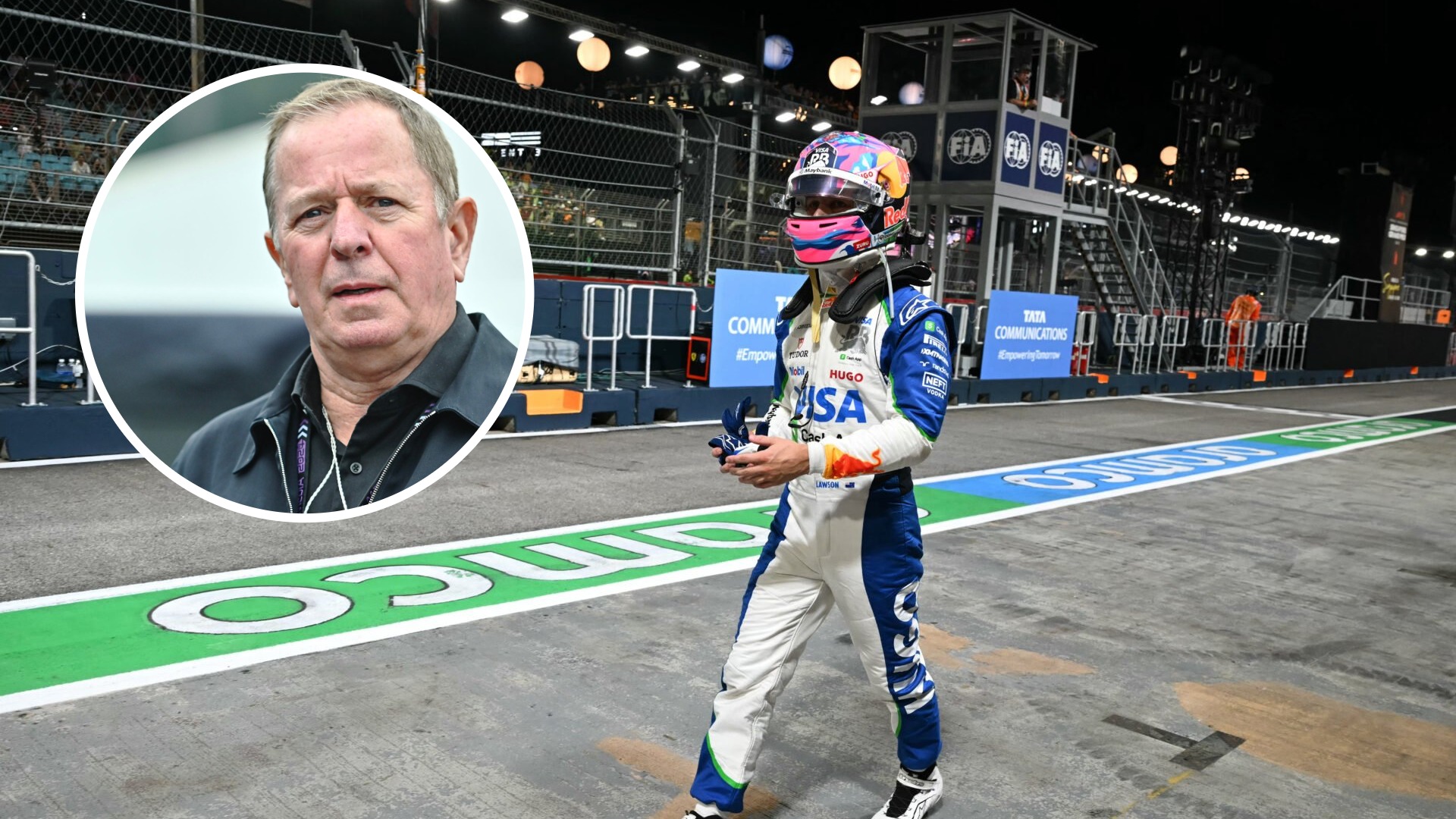 'Great shame': Martin Brundle shares what Liam Lawson's Singapore Grand Prix crashes mean for his F1 future
