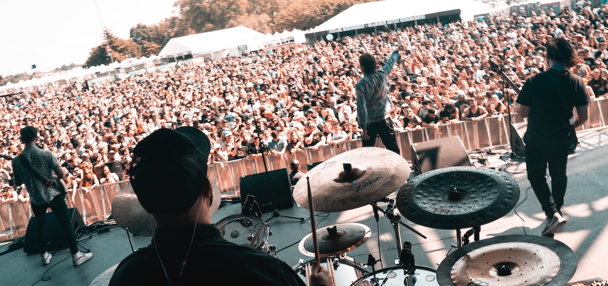 Travis Moseley of Colorblind talks with WOUB at Louder Than Life