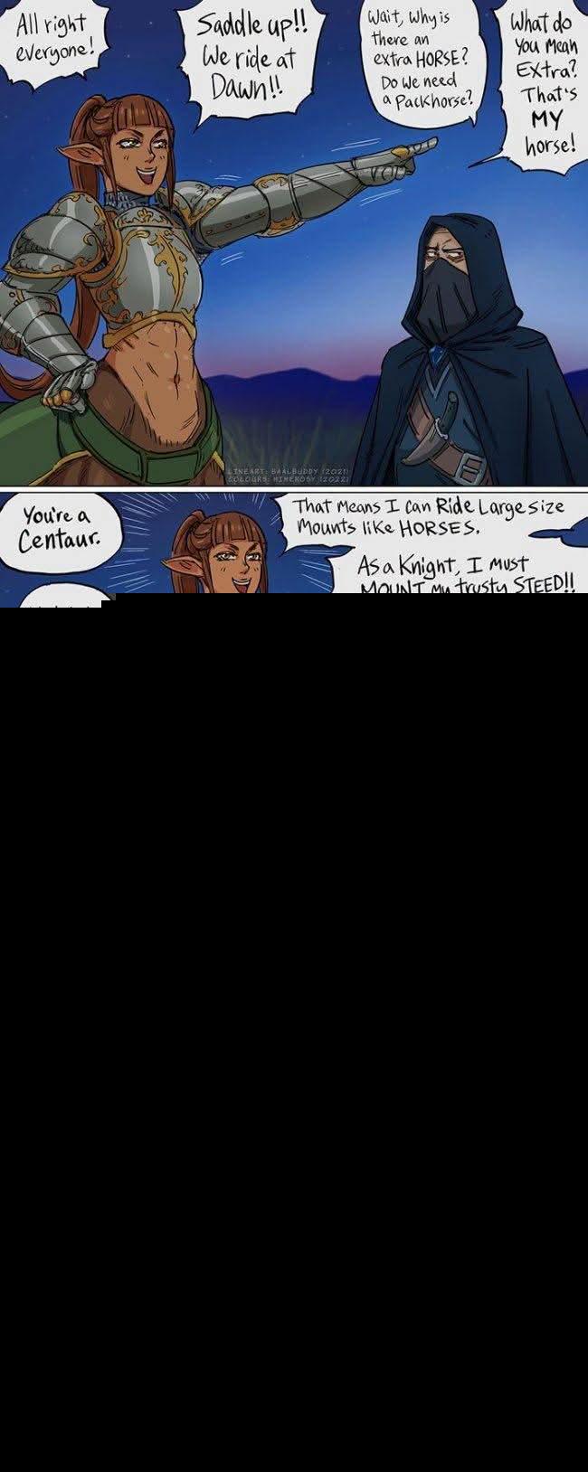 Dungeons and Dragons - Onwards my faithful steed!... Maybe? | /r/dndmemes