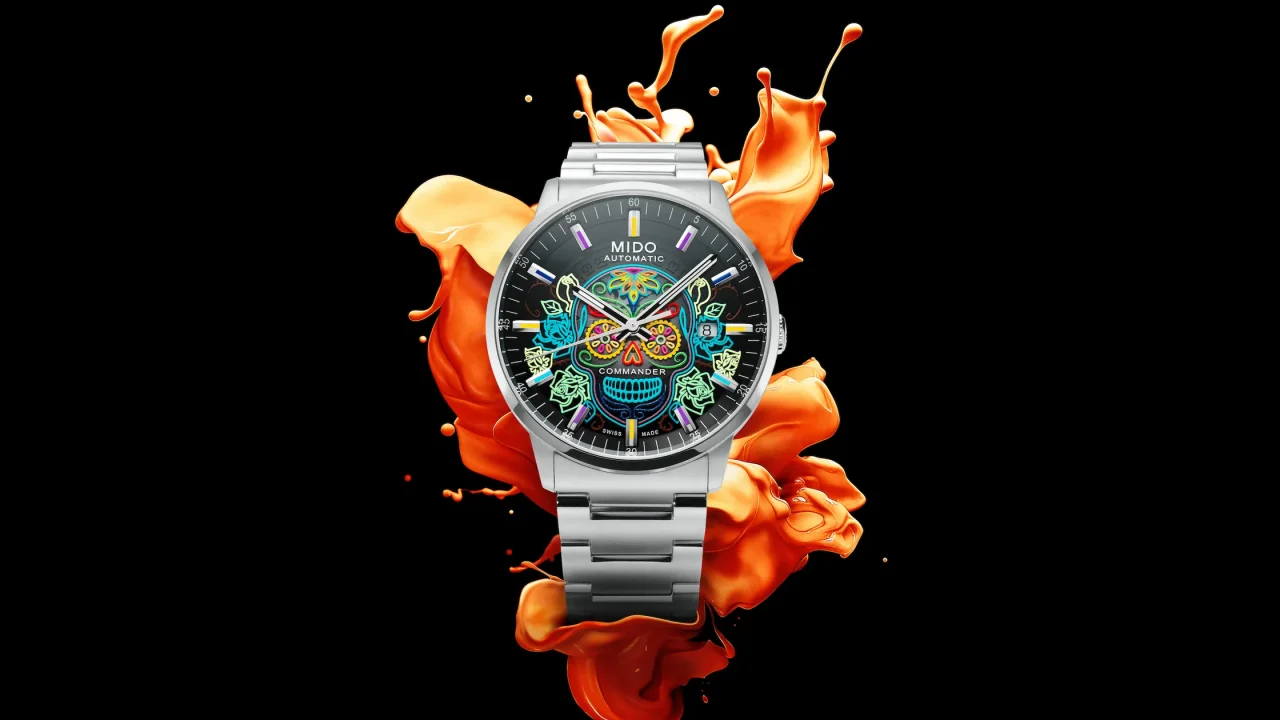 Mido Commander Gradient Catrines: el reloj icónico que celebra el Día de Muertos