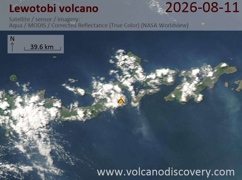 Lewotobi Volcanic Ash Advisory: ash plume to 9,000 ft (2,700 m) as of Aug 12, 00:50 UTC