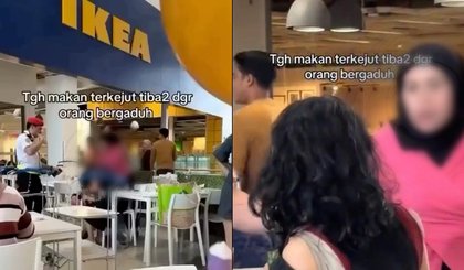 [Watch] Woman Confronts Stranger At IKEA Cheras Over Stolen Food; Video Draws Debate