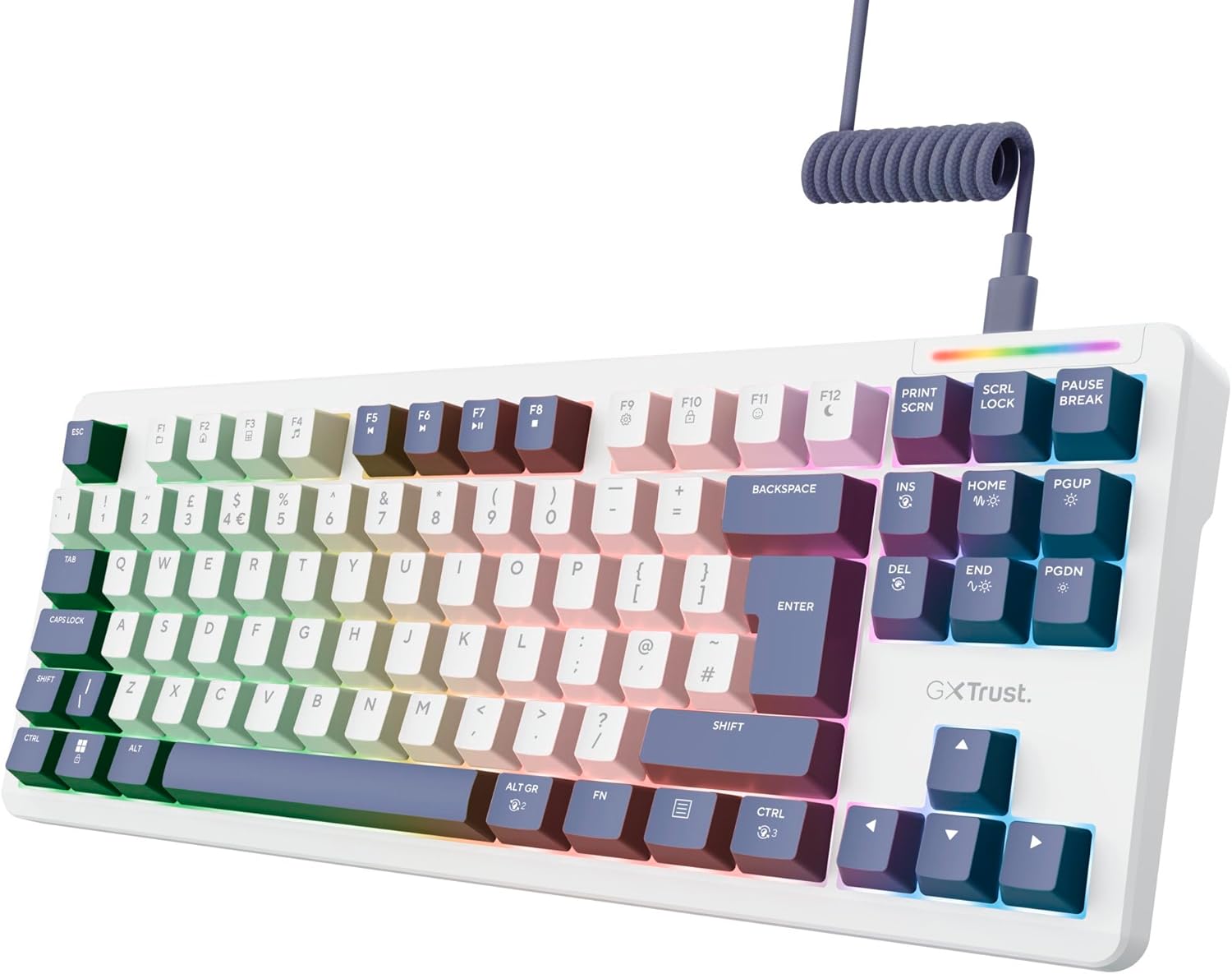 GXTrust 872 Xyra TKL Mechanical Keyboard Gasket Mount UK Layout
