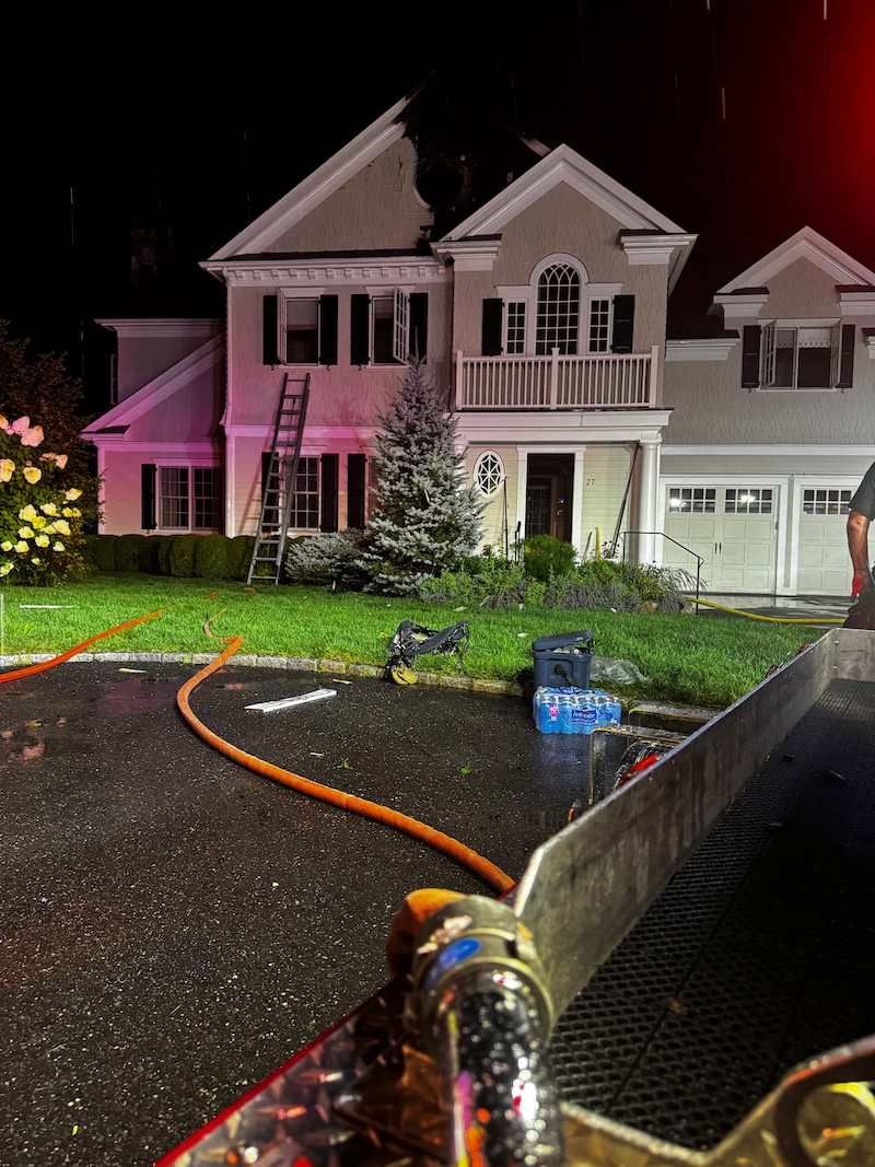 Firefighters Put Out Blaze at Old Stamford Road Home Late Friday; No Injuries