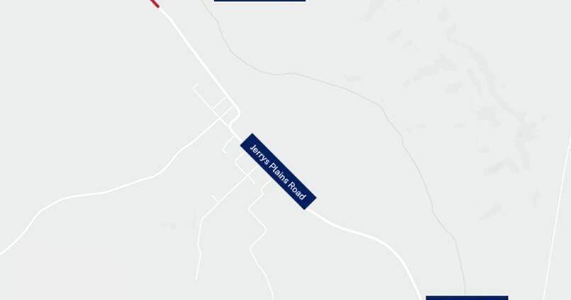 Roadworks on the Golden Highway between Whittingham and Jerrys Plains