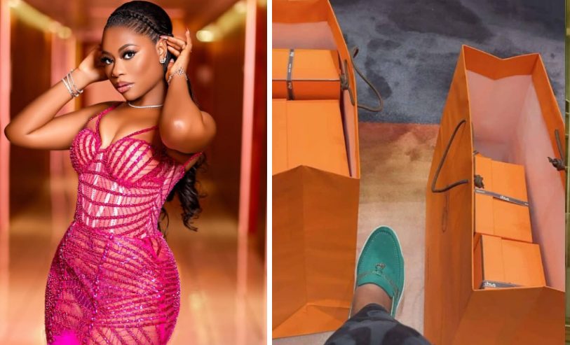 Sophia Momodu slams troll who criticised her for boxes of Hermes bags