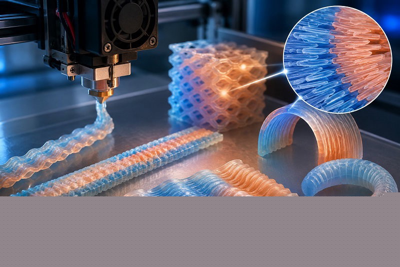 New 3D Printing Technique Creates Materials That Stretch or Shrink When Heated
