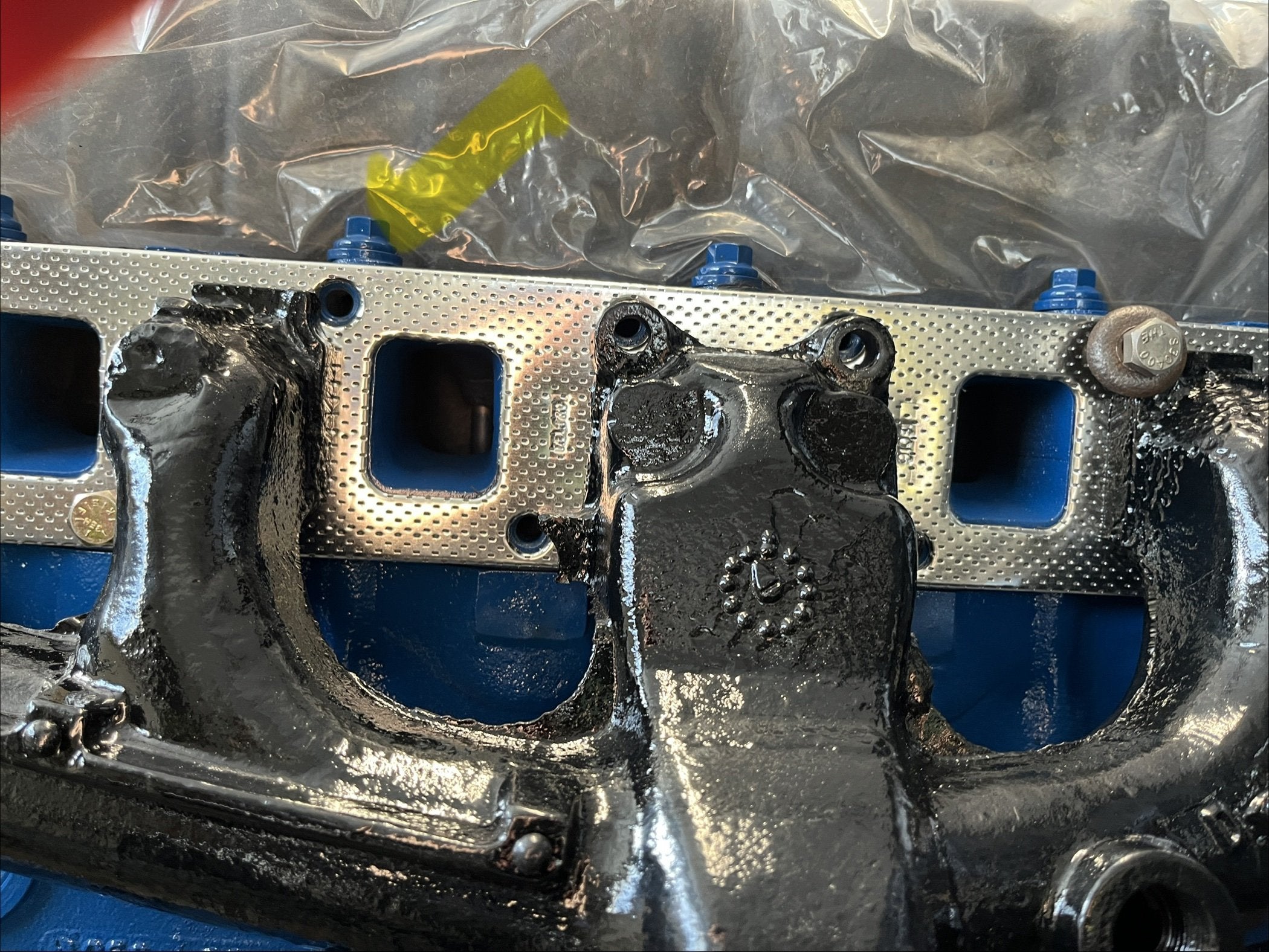 new (to me) exhaust manifold holes don't align to engine