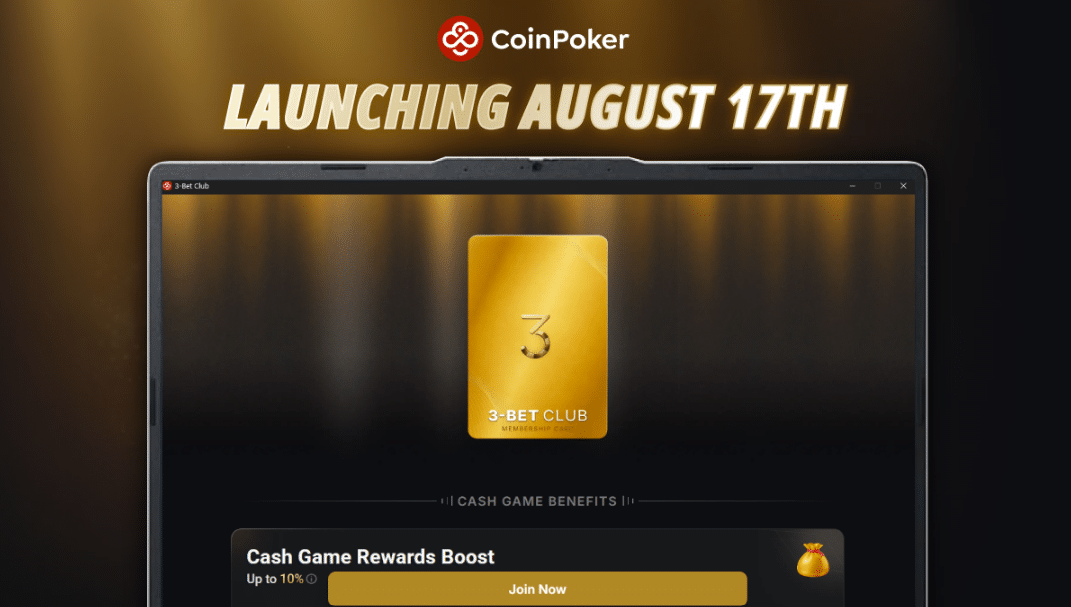 What’s Actually Inside CoinPoker’s New 3-Bet Club Membership