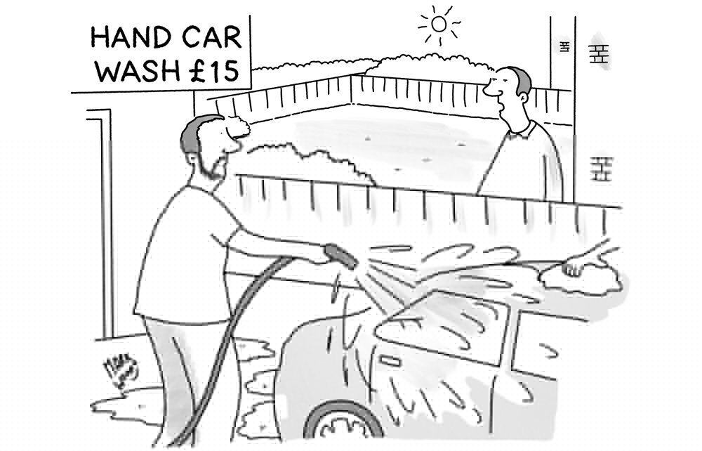 ‘I haven’t got a car. Can you water my lawn?’