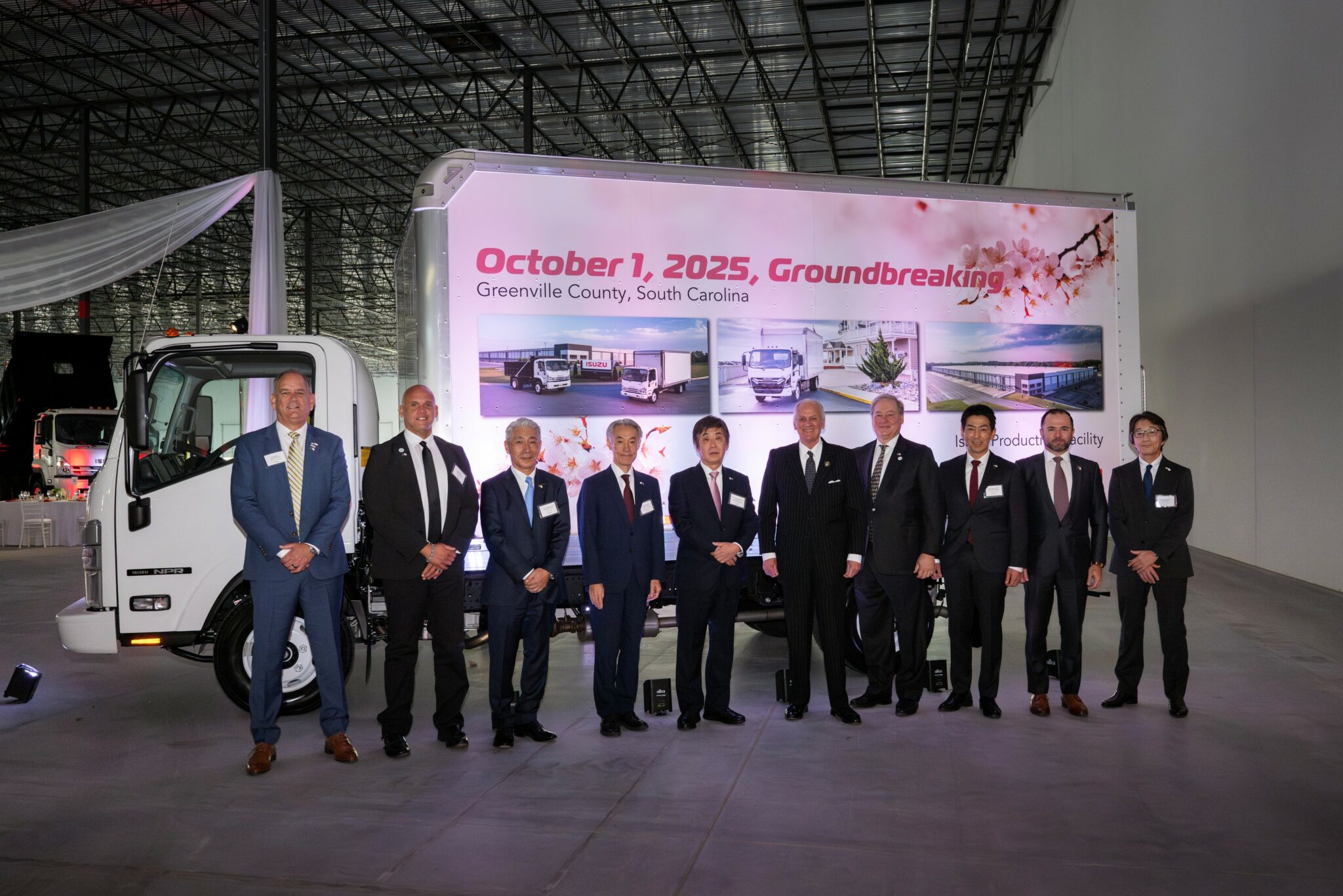 Isuzu breaks ground on $280M truck plant in South Carolina