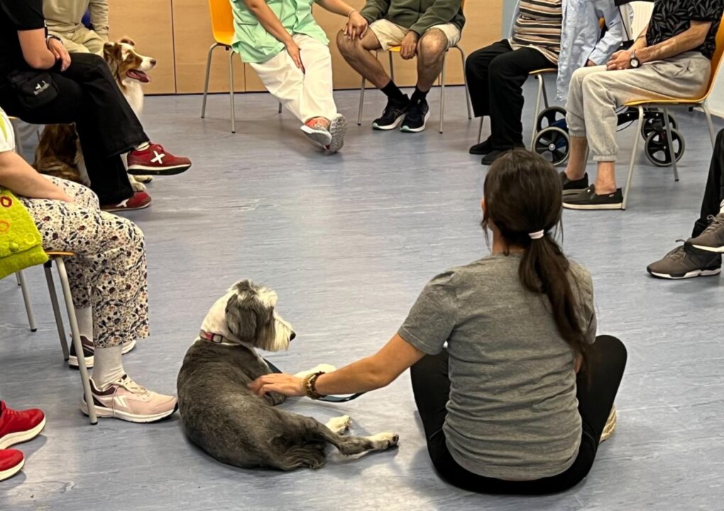 Madrid estrena la primera terapia con perros para pacientes con trastorno mental grave y logra mejorar su bienestar
