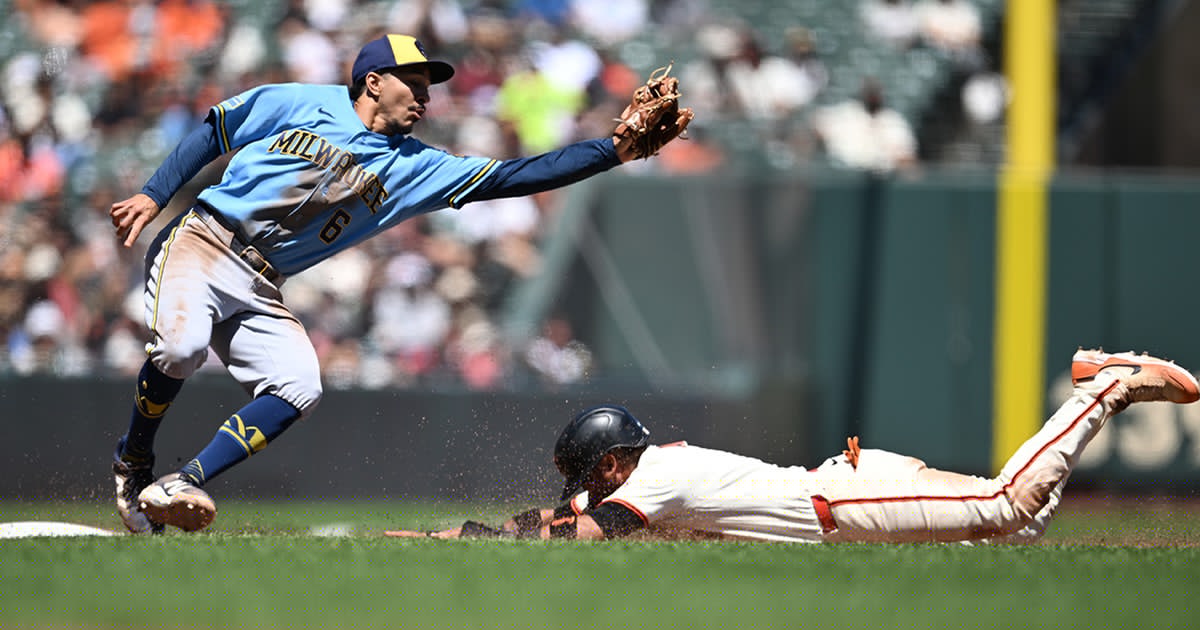 Arraez and Susac help the Giants rout the Brewers 16-3
