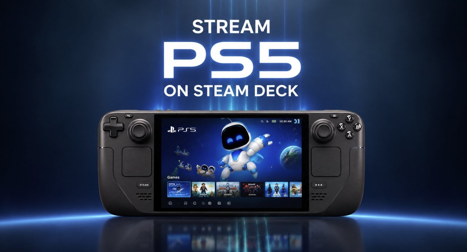 Asobi Remote Play Brings PlayStation 5 Streaming to Steam Deck