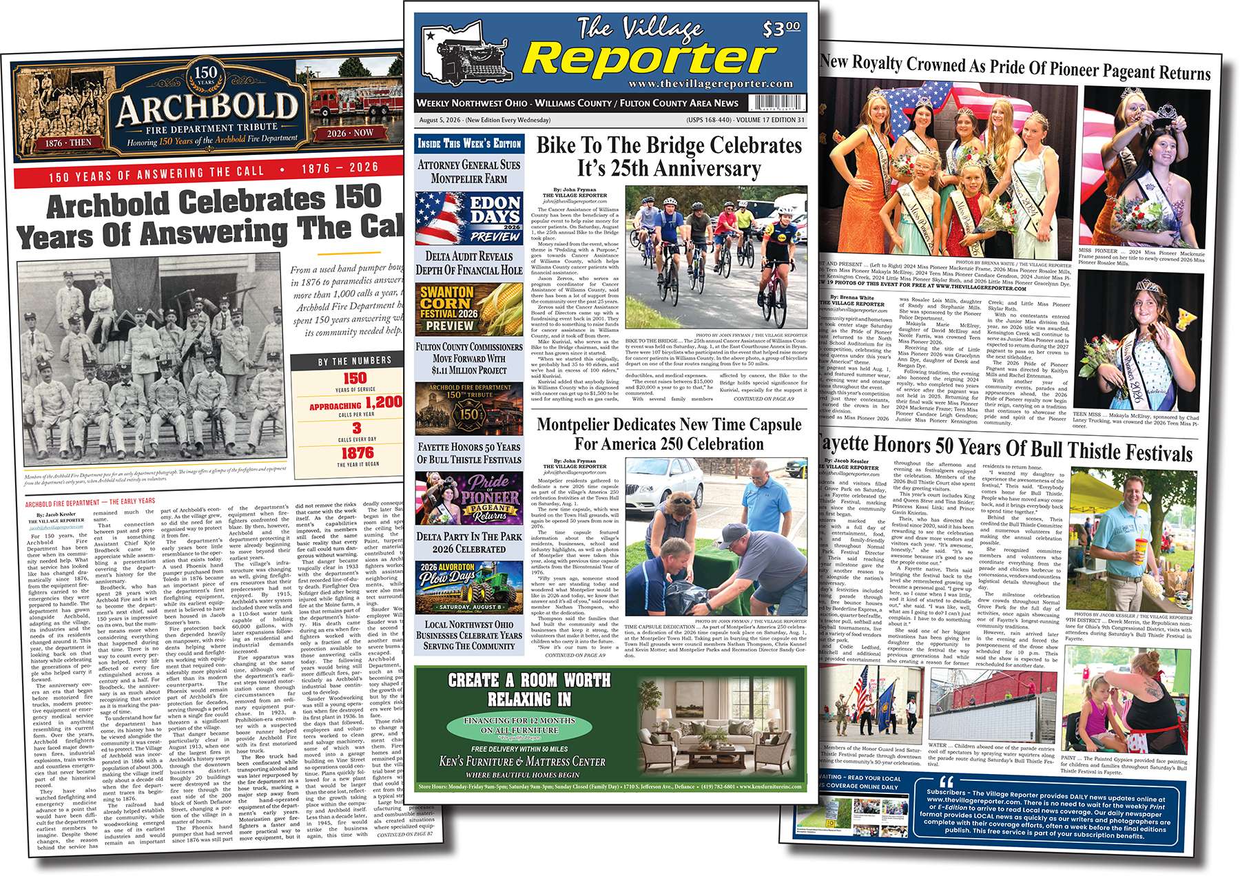 SUPERIOR TOWNSHIP TRUSTEES: Road Maintenance Efforts & New “Stop Ahead” Sign For Township