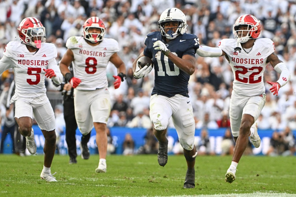 Former Penn State star Nick Singleton suffers broken foot at Senior Bowl [exclusive]
