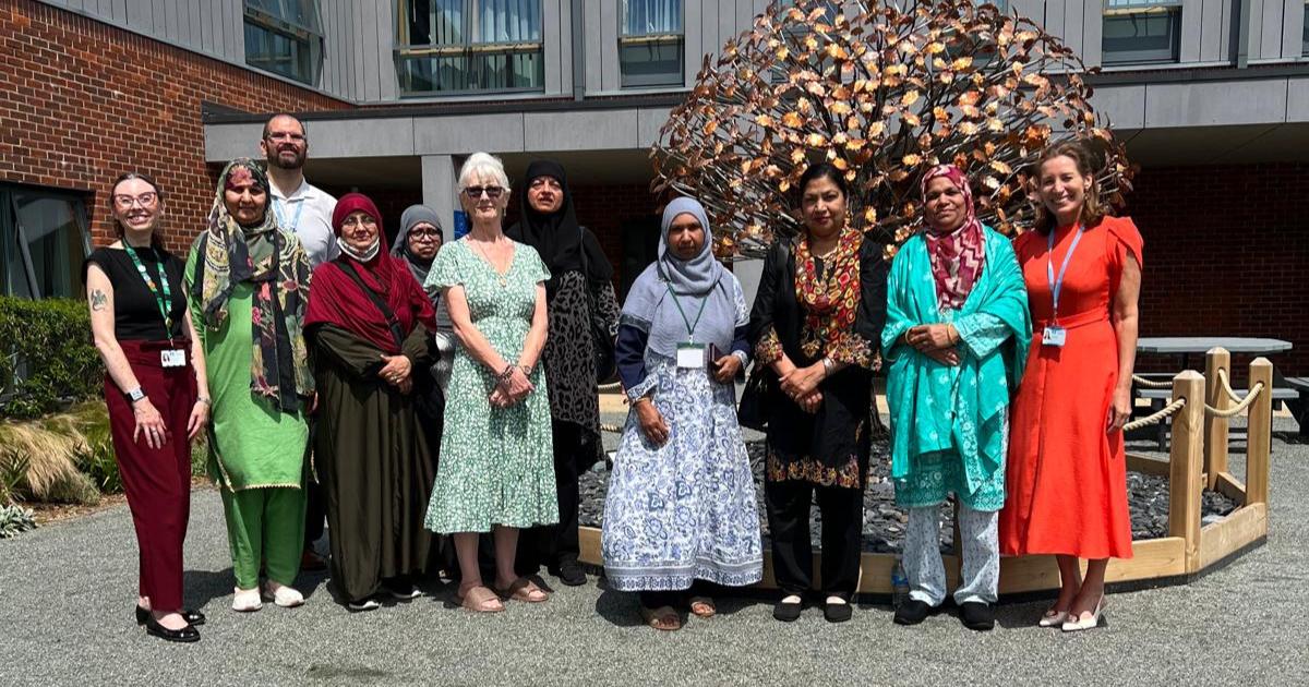 Multicultural group visits hospice in Southend to learn about end-of-life care