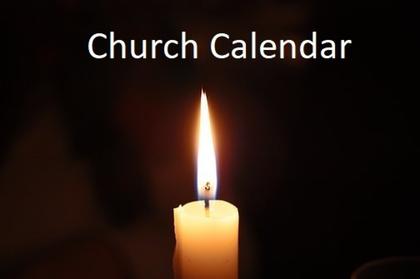 Church Calendar published Sept. 20, 2025