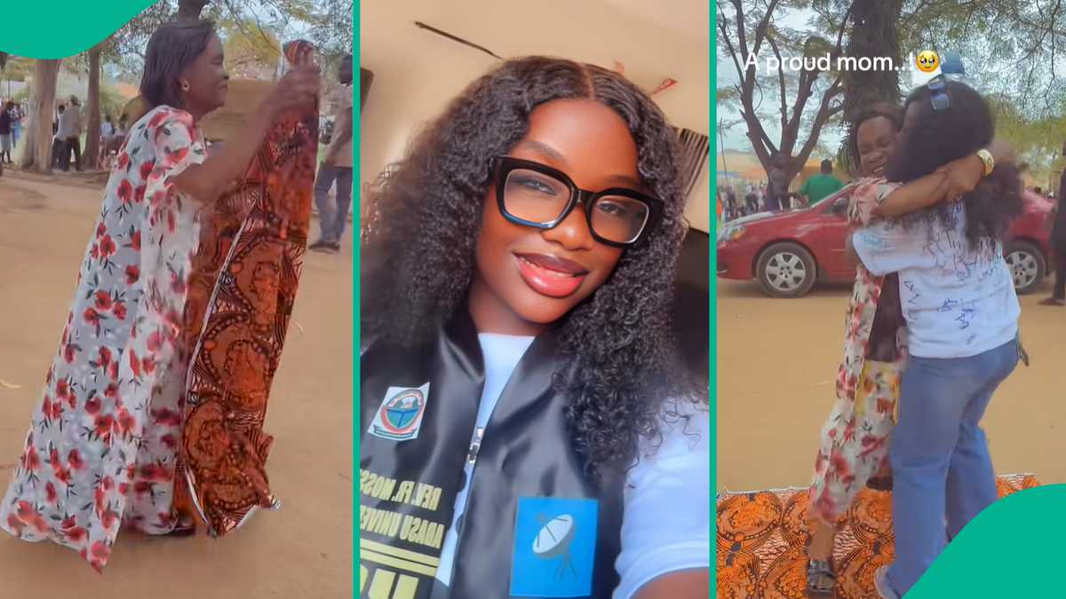 See how a proud mother laid her clothes on the floor for her graduating daughter