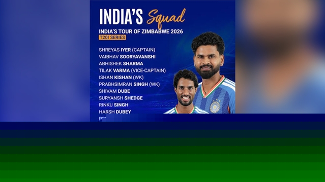 India Unveil Next-Gen T20 Squad For Zimbabwe Tour