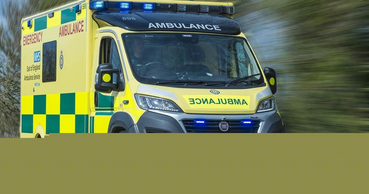Cyclist injured after crash with an ambulance
