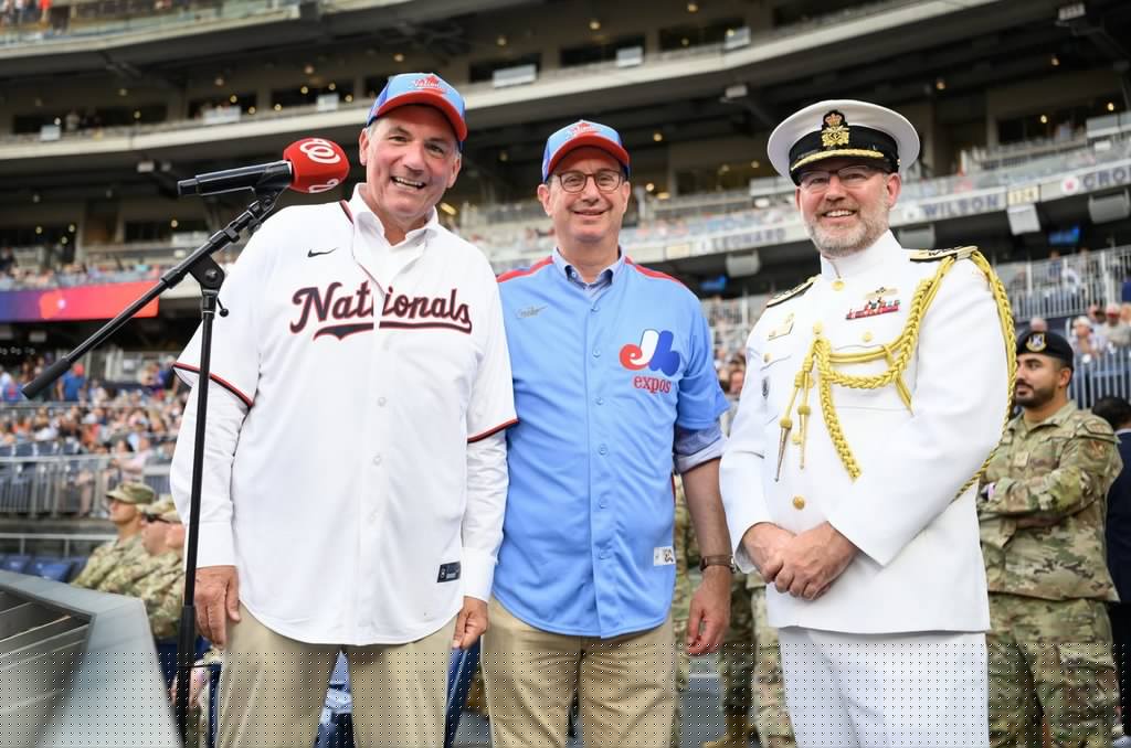 Sporting a Washington jersey, LeBlanc attends ‘friendship day’ baseball game in D.C.