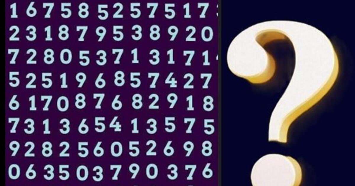 Optinė iliuzija: Tik aukšto IQ savininkai sugeba surasti skaičių 7525 per 8 sekundes!