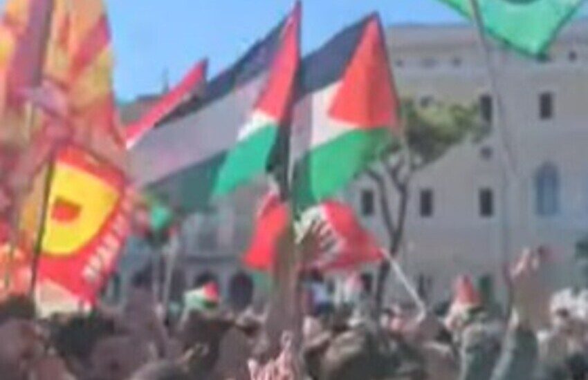 Roma, un corteo lungo tre chilometri per la Palestina