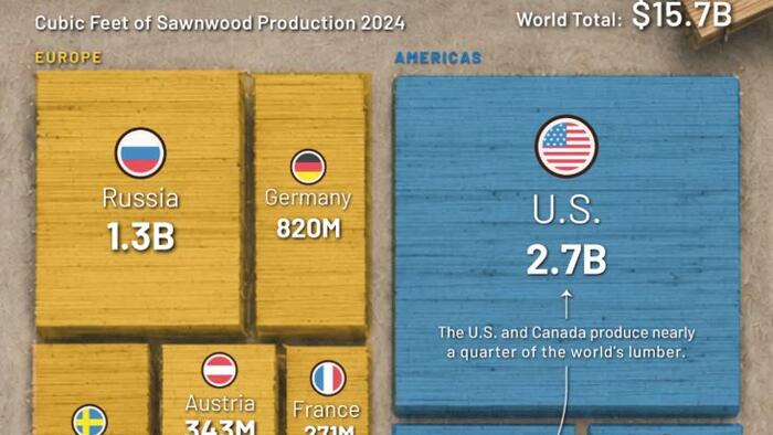 Got Wood? These Are The World's Biggest Lumber Producers