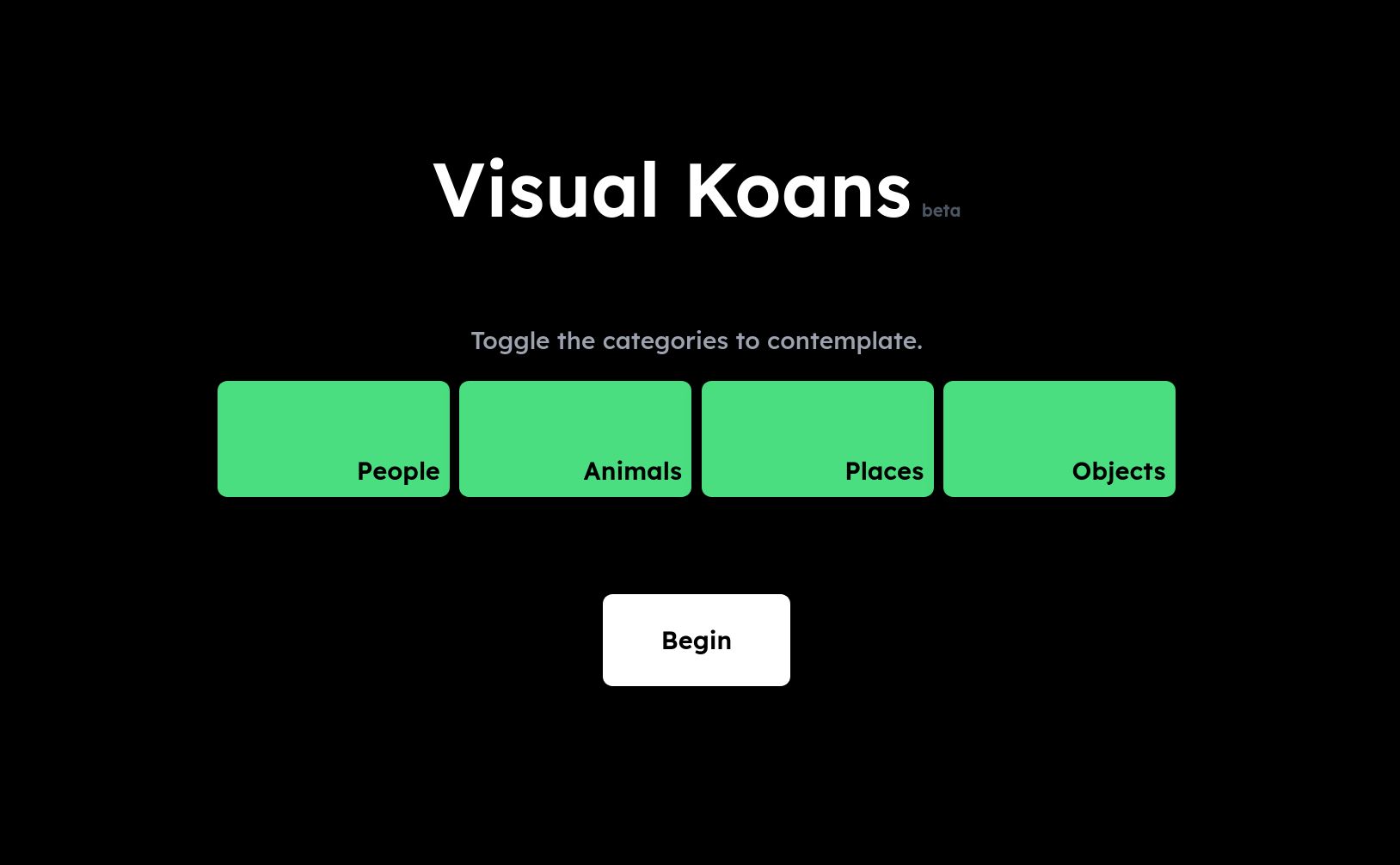 Presenting Visual Koans