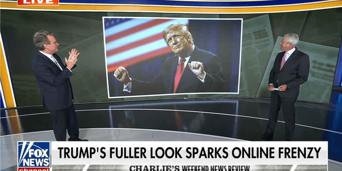 Fox News hosts gush over Trump coif in odd display: ‘Magnificent dome of orange’