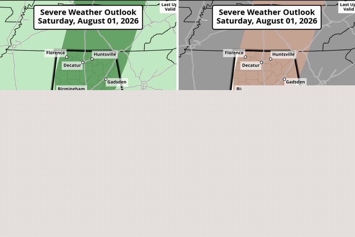 Severe Storm Risk Targets West Alabama Saturday