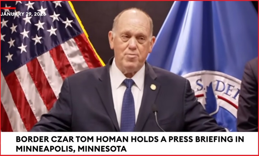 Comment on Border Czar Tom Homan Holds a Press Conference in Minneapolis, Minnesota by THOR III