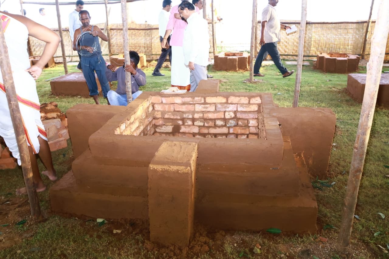 All Set for Varuna Yagam at Nagarjuna Sagar Today