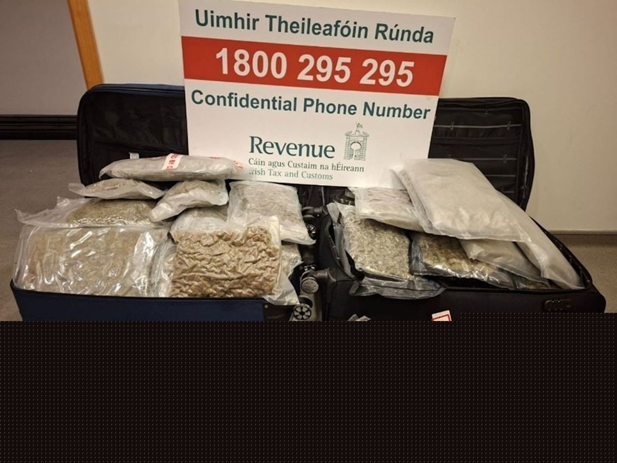 $1.5M haul of meth and cannabis arriving on flight from Canada seized at Dublin airport