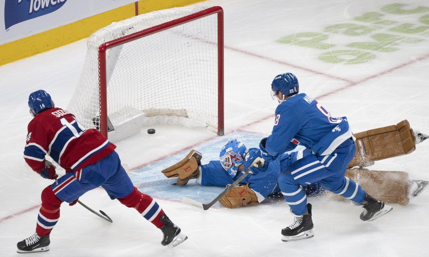 Suzuki nets power-play and short-handed goals as Habs cruise past Avs 7-3