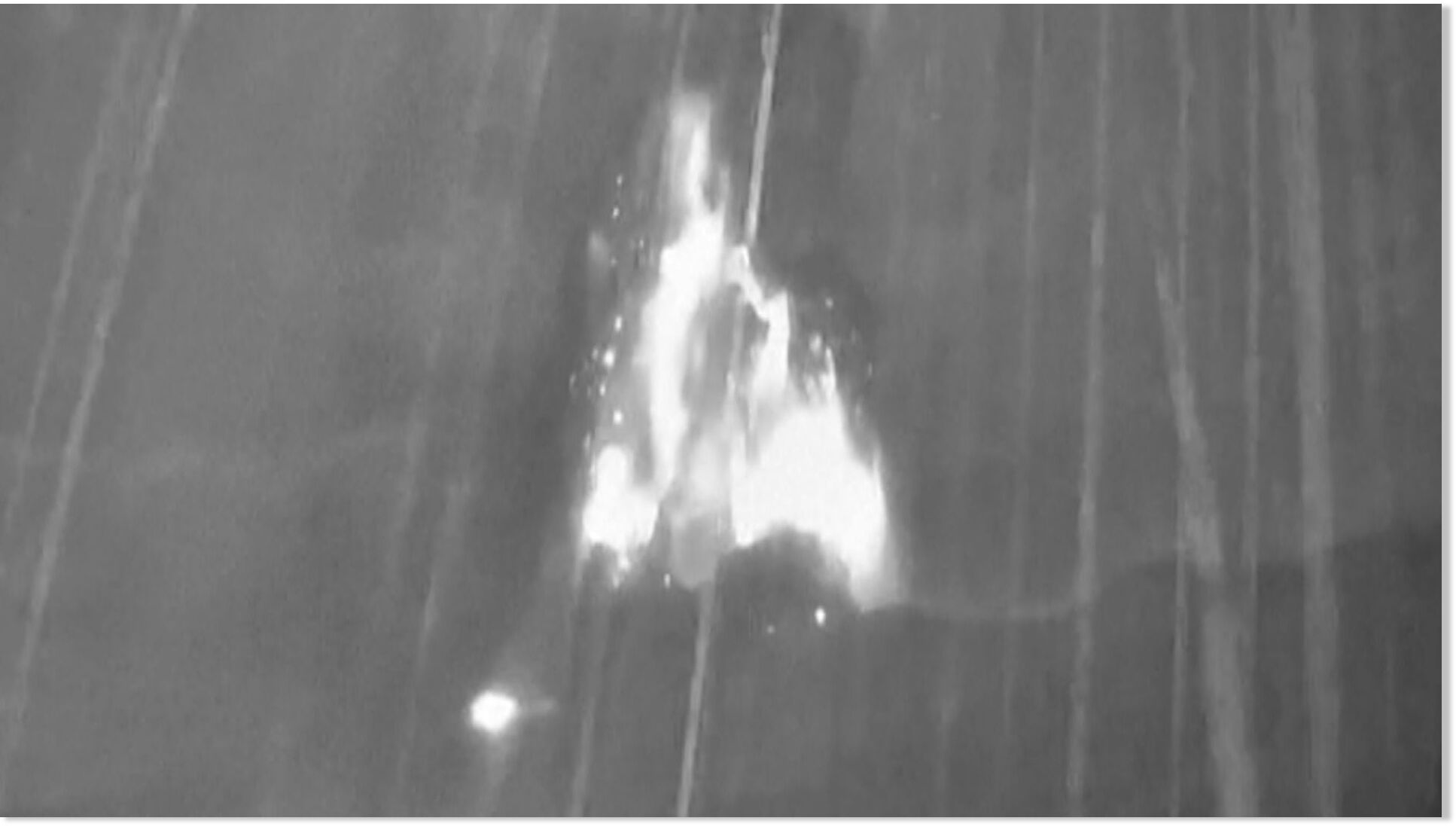 Thermal camera captures moment Mount Kanlaon volcano erupts spewing ash 3km (1.8 miles) in to the air in the Philippines