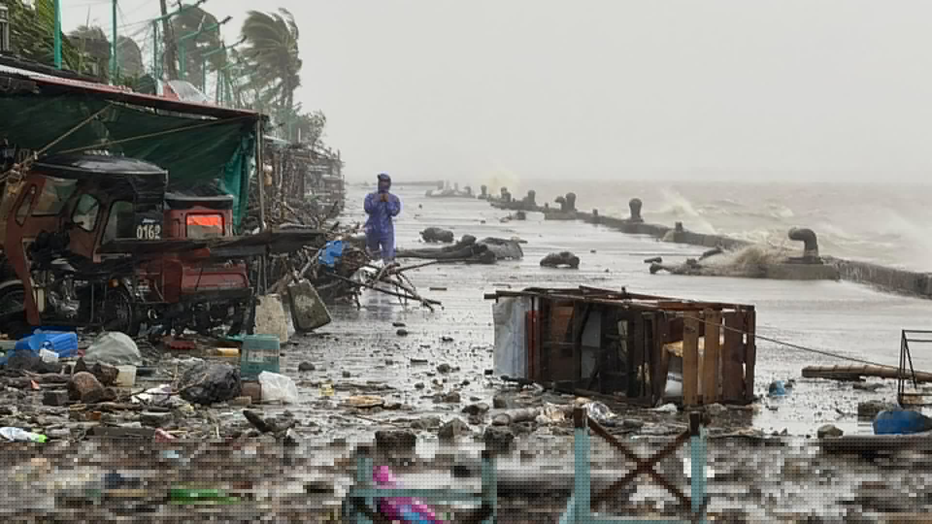 Deadly super typhoon with 137mph winds hits Philippines lashing island nation as hundreds of flights are cancelled