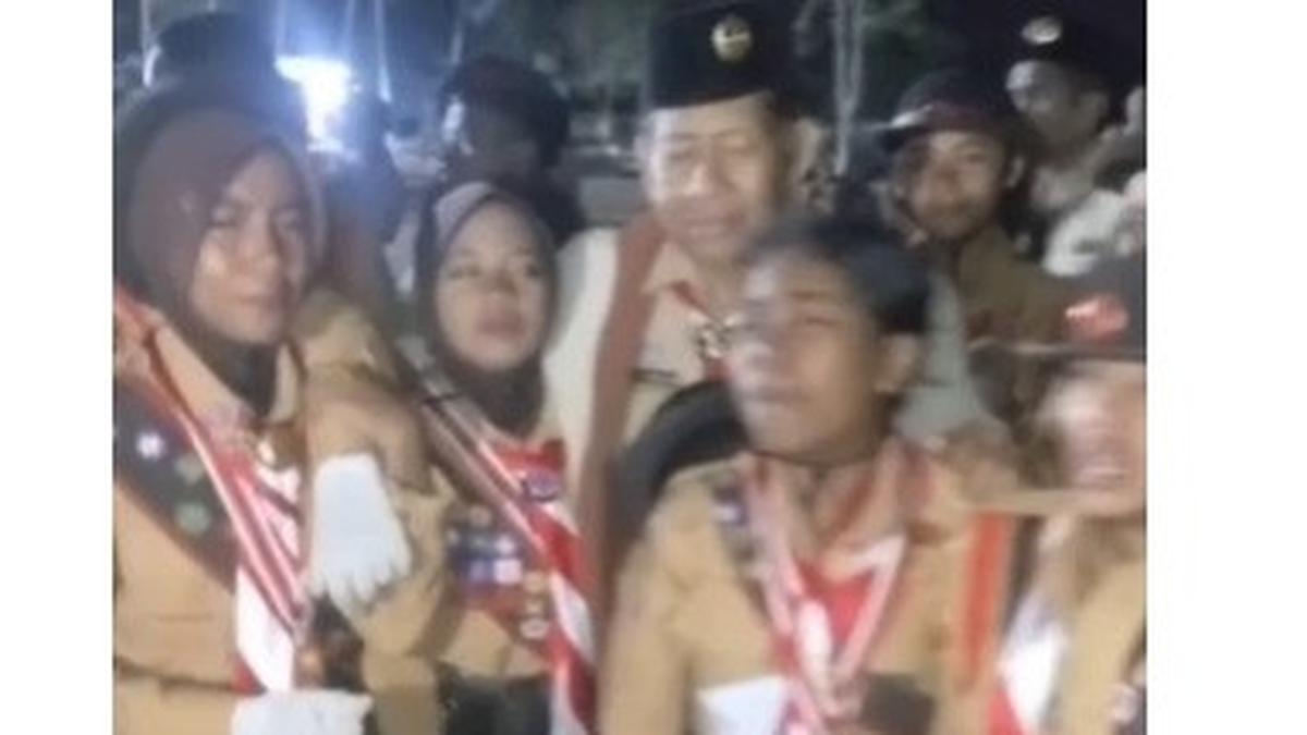 Viral Video Siswi Pramuka Histeris Gegara Gagal Ikut Jambore Nasional