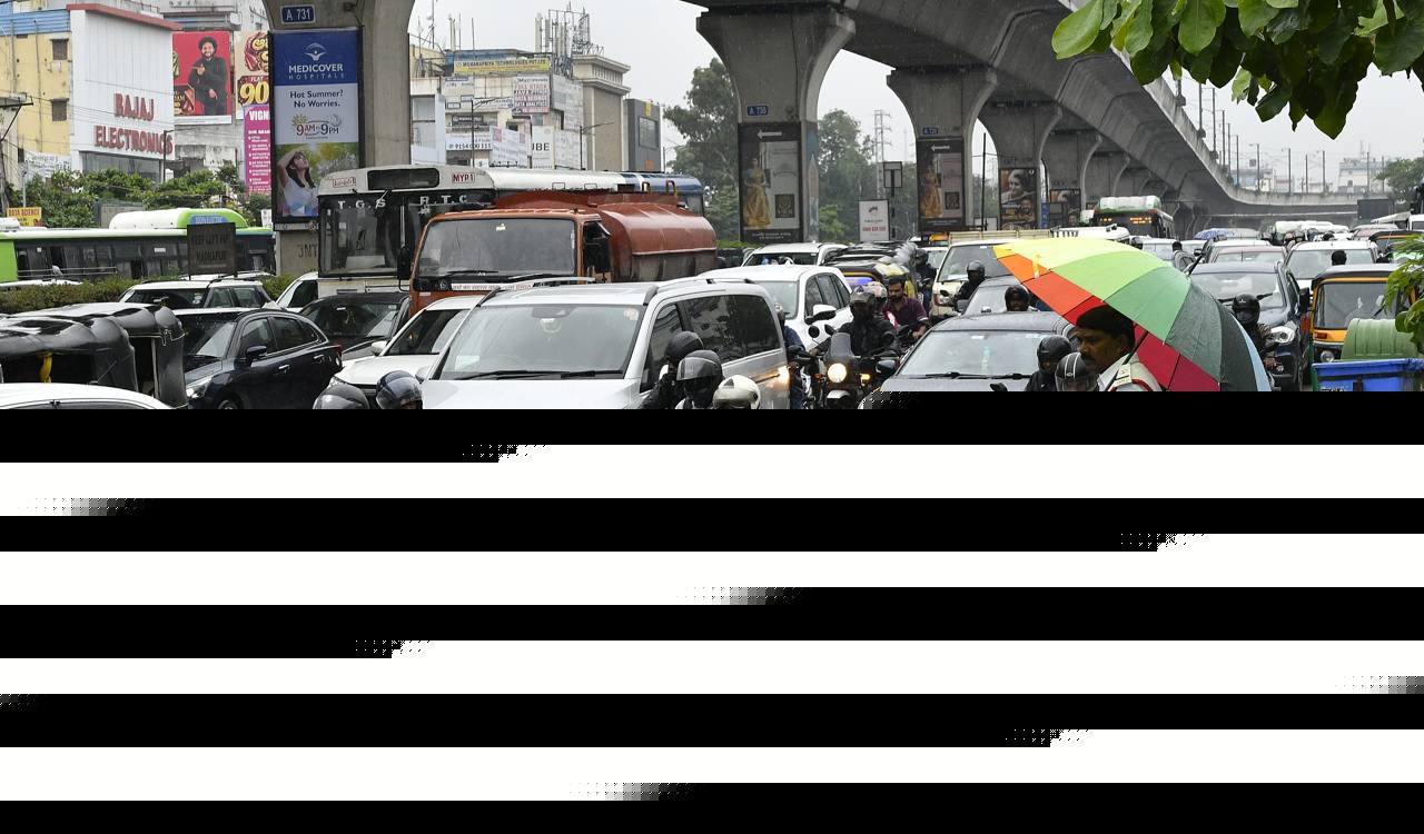 Hyderabad Rain: IT corridor junctions choke under rain and civic works