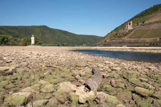 Barge operations almost at a halt amid perilously low Rhine water
