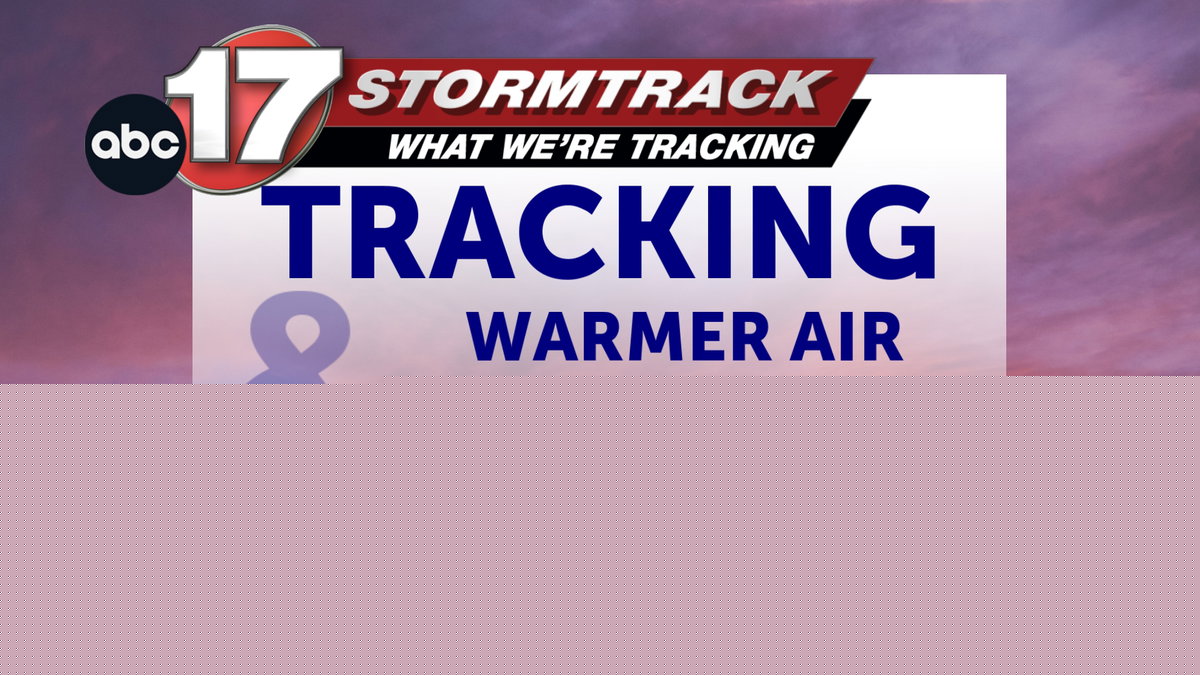 Tracking warmer air Tuesday
