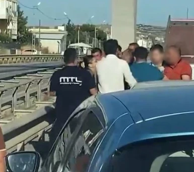 Büyükçekmece’de tekme tokat yol kavgası