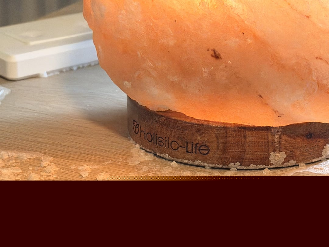 Mildly Interesting - Turned off the pink salt lamp while away on a trip and returned to salt residue all over the desk
