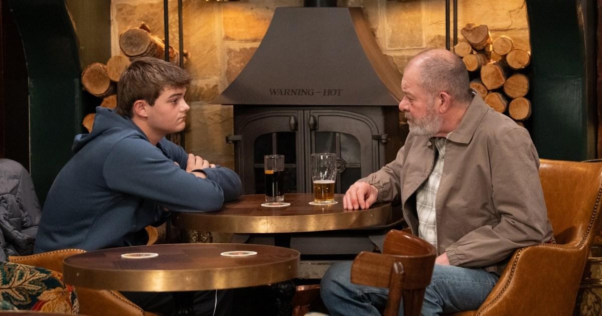 Struggling Dylan makes admission with Bear forced to intervene in Emmerdale