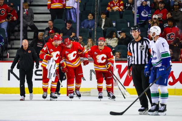 Flames LW Jonathan Huberdeau’s status unclear after injury