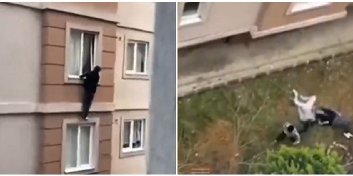 Çifti turk bëri një gjest të çmendur për të shpëtuar nga kapja e prindërve - hidhen nga kati i katërt i apartamentit