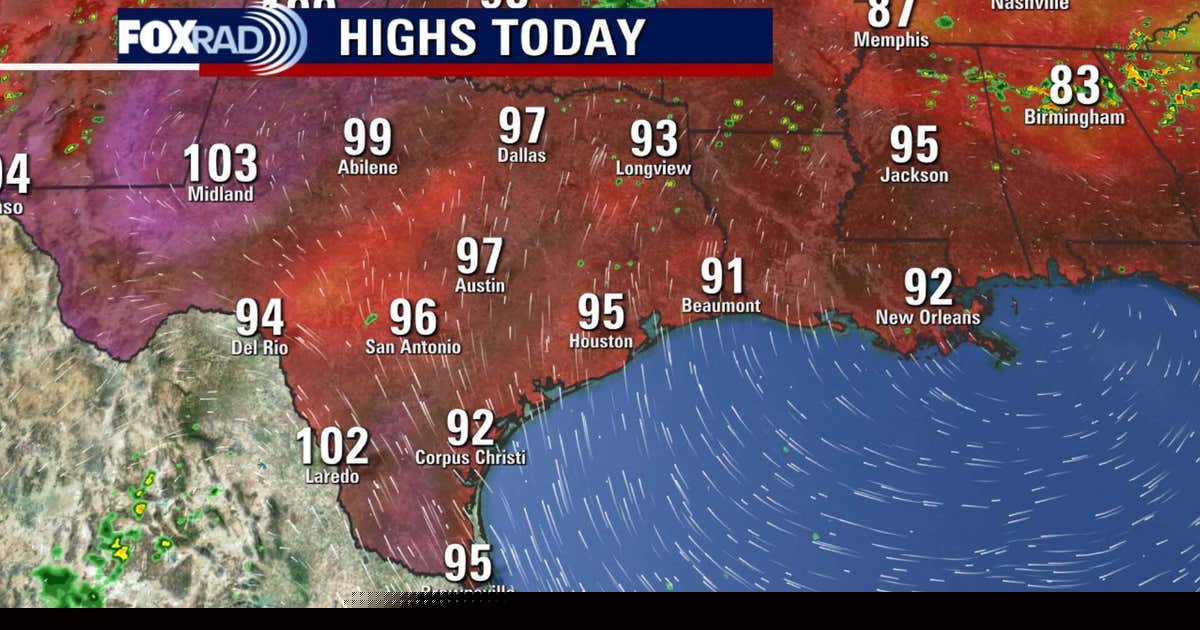 Houston weather: Heat wave builds Monday, triple digit heat possible this week