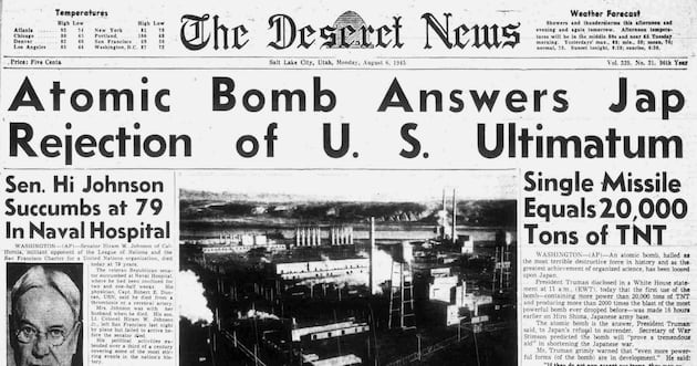 Deseret News archives: Bomb dropped on Hiroshima as WWII wound to tragic close