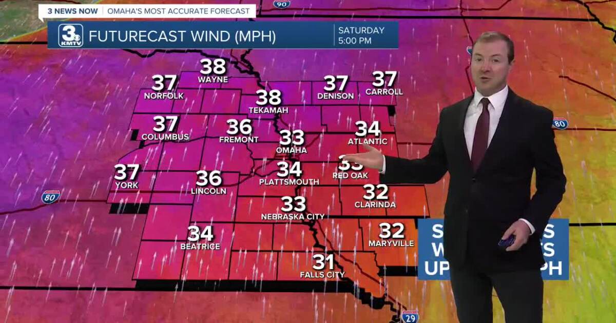 Warm & Windy Saturday, rain is possible again Sunday night